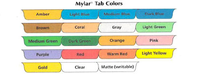 mylar colors